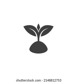 Vector sign of the tree that grows symbol is isolated on a white background. tree that grows icon color editable.