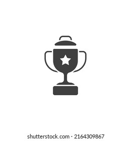 Das Vektorzeichen des Trophy-Symbols ist einzeln auf weißem Hintergrund. Trophy Symbol Farbe editierbar.