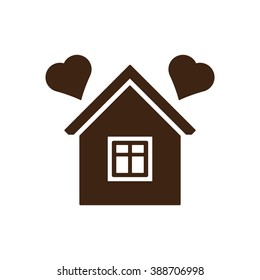 Vector sign two hearts