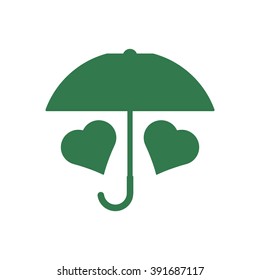 Vector sign two hearts