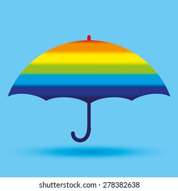 Vector sign. Umbrella.