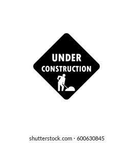 Vector sign under construction,