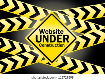 Vector sign under construction, eps10