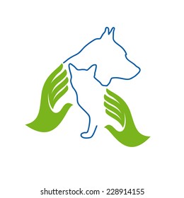 Vector sign Veterinary 