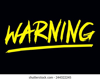 Vector sign warning