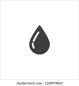 Vector sign of the waterdrop symbol is isolated on a white background. flag icon color editable.