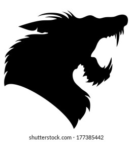 Vector sign. Werewolf.