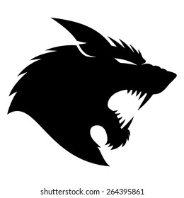 Vector Sign. Werewolf. 