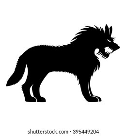 Vector sign. Werewolf.