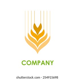 Vector sign wheat