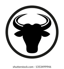 Vector Sign Of The Zodiac Taurus Isolated