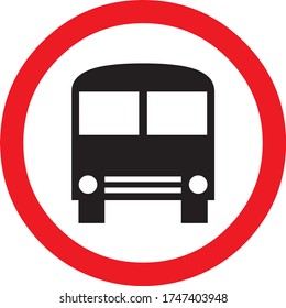 señalización vectorial para parada de bus