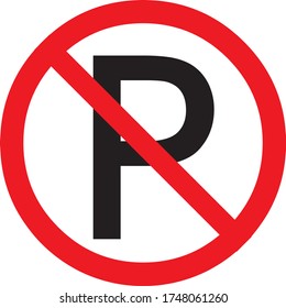 vector signage for no parking