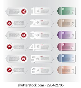 Vector signal, banners gradient tags.