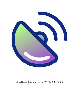 Vector signal dish, volume icon. Perfect for app and web interfaces, infographics, presentations, marketing, etc.