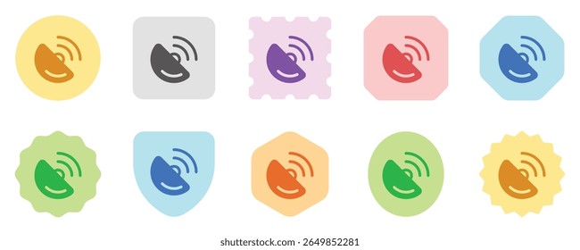 Prato de sinal vetorial, ícone de volume. Perfeito para aplicativos e interfaces web, infográficos, apresentações, marketing, etc.