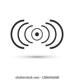 Vector signal icon in trendy flat style isolated on white background. Wi-fi symbol for your web site design, logo, app, UI. Vector illustration, EPS10.