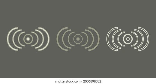 Vector signal icon in trendy flat style isolated. Wi-fi symbol for your web site design, logo, app, UI.