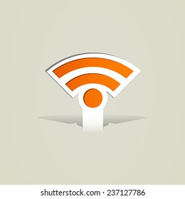 Vector signal wifi icon