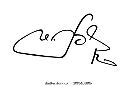 Vector signature. Fake autograph. Sample doe. Handwritten scrawl dummy. Handwriting scribble. Black written isolated on background. Writing sketch placeholder. Write abstract line John, Smith, Jane