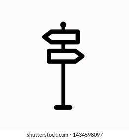 vector signpost icon. Eps. 10.