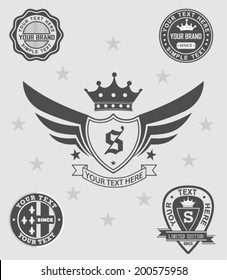 vector signs, emblems and labels 