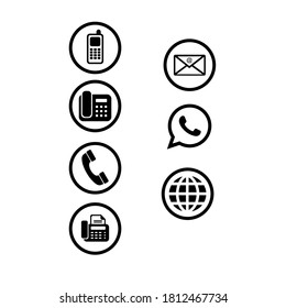  vector signs phone ,whatsapp ,google, fax and etc 