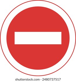 Vektorgrafik Schilder sind verboten zu passieren
