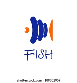vector signs and symbols fish