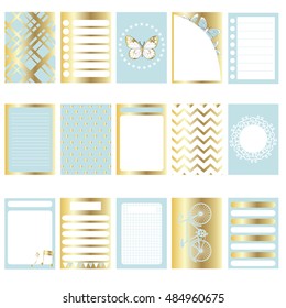 Vector signs and symbols for organized your planner.