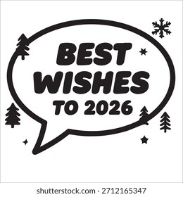 Vector siimple 2026 new year wishes