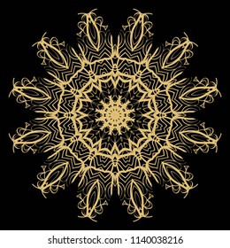 Vector silent mandala. Flower modern design. Vector illustration