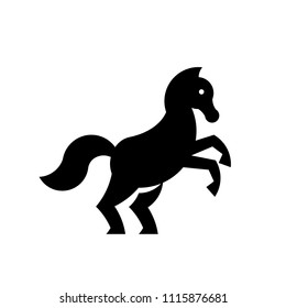 Vector silhhouette horse icon