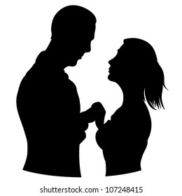 Vector.  Silhouette.