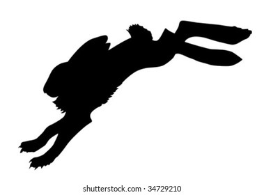 silueta vectorial en fondo blanco