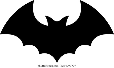 vector silhouette of a bat