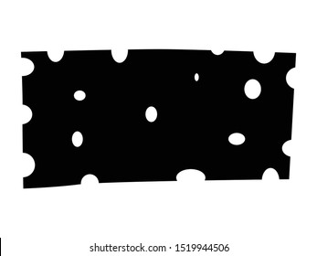 Vector silhouette of bath sponge. Motives of relaxation, bathing, home object, hygiene, health