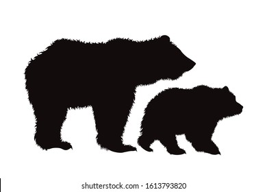 Download Bear Silhouette Images, Stock Photos & Vectors | Shutterstock