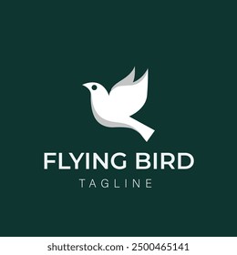 Diseño de logotipo de pájaro de silueta de Vector