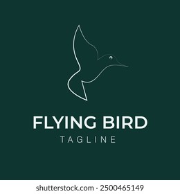 Vektor Silhouette Vogel Logo Design