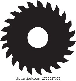 Vektorsilhouette eines Klingensymbols in Schwarz. Einfache Schnittwerkzeugform einzeln auf weißem Hintergrund. Ideal für Werkzeuge, Bau-, Küchen-, Industrie- und Designprojekte.
