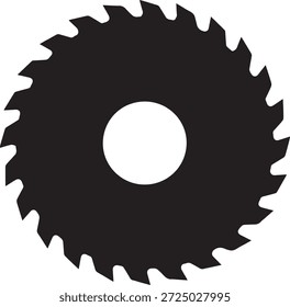 Vektorsilhouette eines Klingensymbols in Schwarz. Einfache Schnittwerkzeugform einzeln auf weißem Hintergrund. Ideal für Werkzeuge, Bau-, Küchen-, Industrie- und Designprojekte.