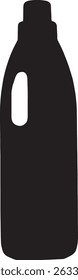 vector; silhouette a bottle of detergent
