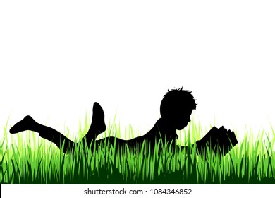 Vectores Imagenes Y Arte Vectorial De Stock Sobre Reading Garden