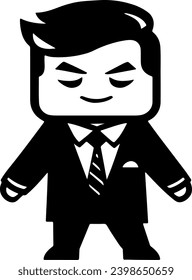 Vector silhouette of Business Man