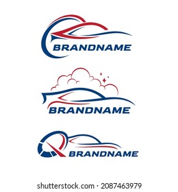 vector silhouette of a car used as a logo or automotive needs. 