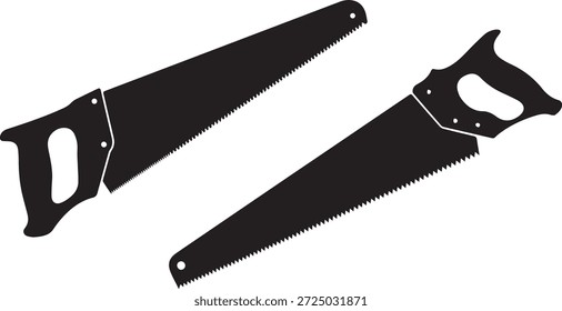 Vektorsilhouette eines Schreinersymbols in Schwarz. Einfache Arbeitskraft mit Werkzeugen, einzeln auf weißem Hintergrund. Ideal für Bau-, Holz-, Reparatur-, Heimwerker- und Industriedesign-Projekte.