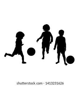 3,542 Kids soccer silhouette Images, Stock Photos & Vectors | Shutterstock