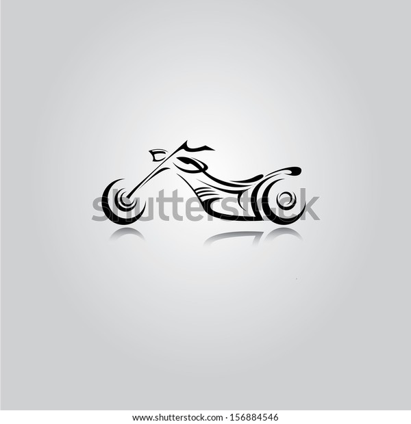 vector\
Silhouette of classic motorcycle. motorcycle\
icon