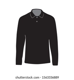 Vector silhouette of clothes, t-shirts and sweatshirts